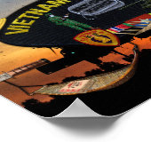 Vietnam Nam War Vets Veterans Patch Poster (Ecke)