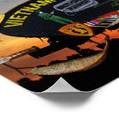 Vietnam Nam War Vets Veterans Patch Poster (Ecke)