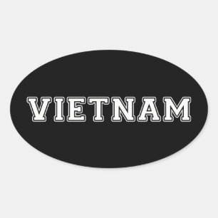 Vietnam Ovaler Aufkleber