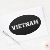 Vietnam Ovaler Aufkleber (Umschlag)