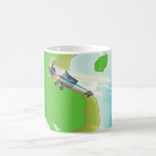 Vietnam per Luft Urlaubsdruck. Kaffeetasse