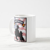 Vietnam-Pfadfinder-Hundeführer-Kaffeetasse Kaffeetasse (Vorderseite Links)