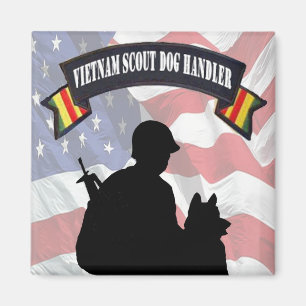 Vietnam-Pfadfinder-Hundeführer-Magnet Magnet