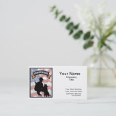 Vietnam-Pfadfinder-Hundeführer-Visitenkarten Visitenkarte (Stehend Vorderseite)