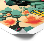 Vietnam Pop Art Travel Illustration Poster (Ecke)