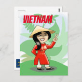 Vietnam Postkarte (Vorne/Hinten)