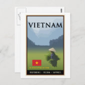 Vietnam Postkarte (Vorne/Hinten)