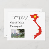 Vietnam Postkarte (Vorne/Hinten)