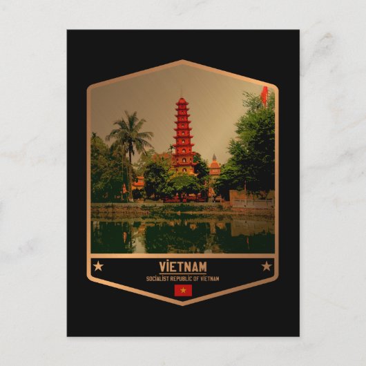 Vietnam Postkarte (Vorderseite)