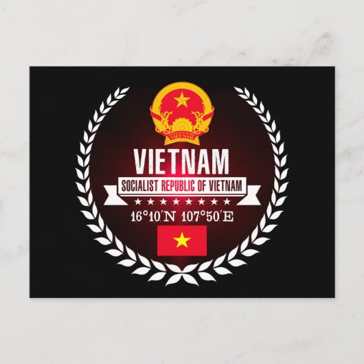 Vietnam Postkarte (Vorderseite)