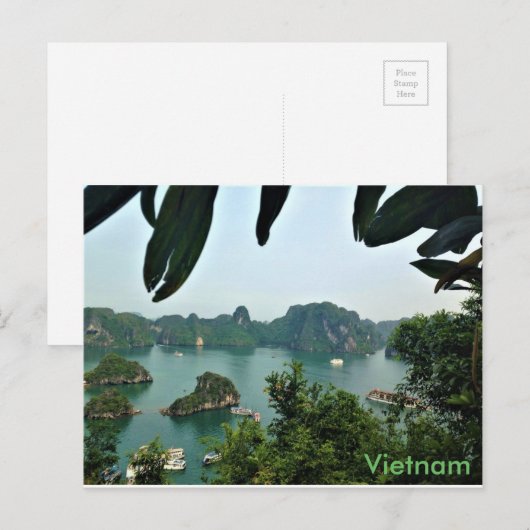 Vietnam Postkarte (Vorne/Hinten)