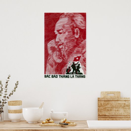 VIETNAM PROPAGANDA POSTER (Küche)