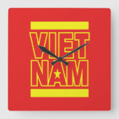 VIETNAM QUADRATISCHE WANDUHR (Vorderseite)