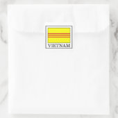 Vietnam Quadratischer Aufkleber (Tasche)