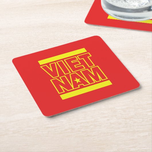 VIETNAM RECHTECKIGER PAPPUNTERSETZER (angewinkelt)