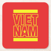 VIETNAM RECHTECKIGER PAPPUNTERSETZER (Vorderseite)
