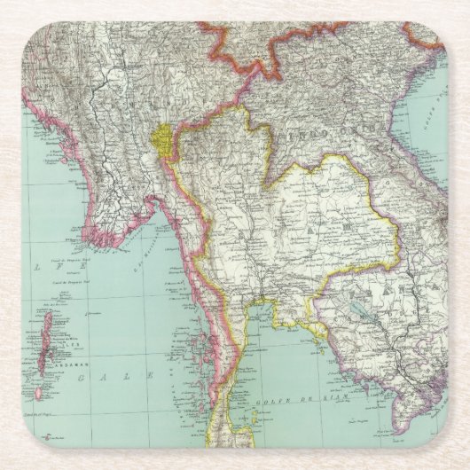 Vietnam Rechteckiger Pappuntersetzer (Vorderseite)