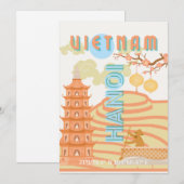 Vietnam Reisekunst Feiertagskarte (Vorne/Hinten)