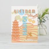 Vietnam Reisekunst Feiertagskarte (Stehend Vorderseite)