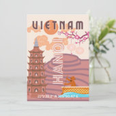 Vietnam Reisekunst Feiertagskarte (Stehend Vorderseite)