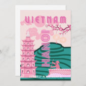 Vietnam Reisekunst Feiertagskarte (Vorne/Hinten)