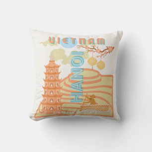 Vietnam Reisekunst Kissen