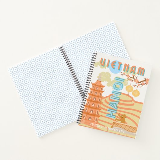 Vietnam Reisekunst Notizblock (Innenseite)