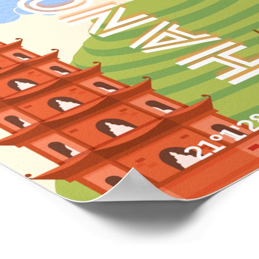 Vietnam Reisekunst Poster (Ecke)