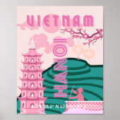 Vietnam Reisekunst Poster (Vorne)