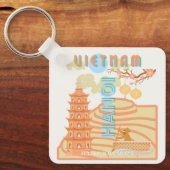 Vietnam Reisekunst Schlüsselanhänger (Vorderseite)