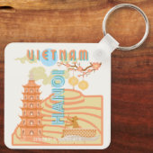 Vietnam Reisekunst Schlüsselanhänger (Rückseite)