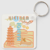 Vietnam Reisekunst Schlüsselanhänger (Rückseite)