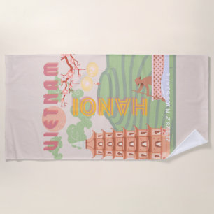 Vietnam Reisekunst, Vintag Strandtuch