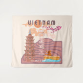 Vietnam Reisekunst Wandteppich (Vorderseite (Horizontal))