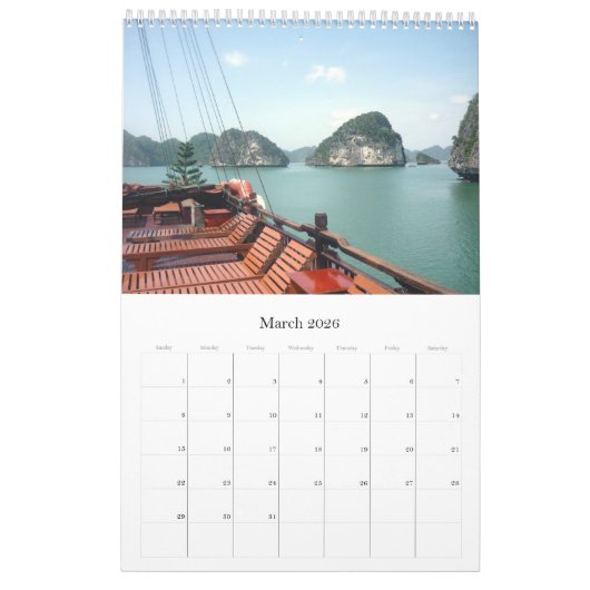 Vietnam - Reisen 2025 Kalender (Mär 2026)