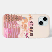 Vietnam Reisen Kunst, Retro Case-Mate iPhone Hülle (Rückseite (Horizontal))