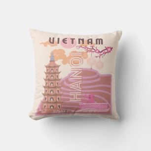Vietnam Reisen Kunst, Retro Kissen