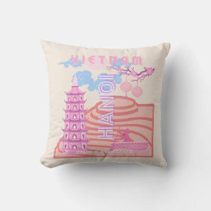 Vietnam Reisen Kunst, Rosa Kissen