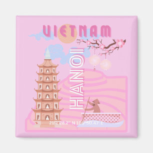 Vietnam Reisen Kunst, Rosa Magnet