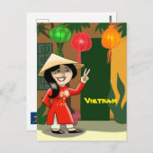 Vietnam Reisen Postkarte (Vorne/Hinten)