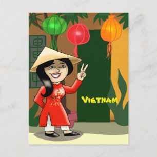 Vietnam Reisen Postkarte