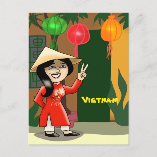 Vietnam Reisen Postkarte (Vorderseite)