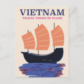 Vietnam Reiseplakat Ankündigungspostkarte (Vorderseite)
