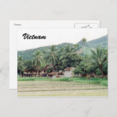 Vietnam Reisfelder Postkarte (Vorne/Hinten)