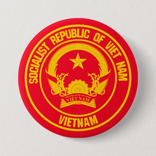 Vietnam-Runde Button (Vorderseite)