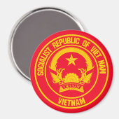 Vietnam-Runde Magnet (Vorderseite/Rückseite)