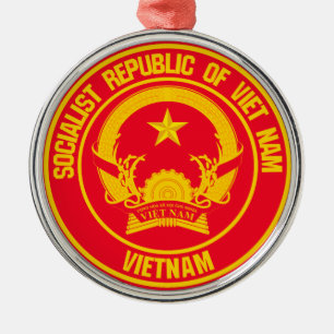 Vietnam-Runde Ornament Aus Metall