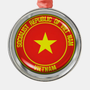 Vietnam-Runde Ornament Aus Metall