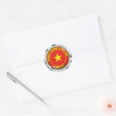 Vietnam-Runde Runder Aufkleber (Umschlag)