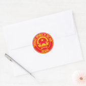 Vietnam-Runde Runder Aufkleber (Umschlag)